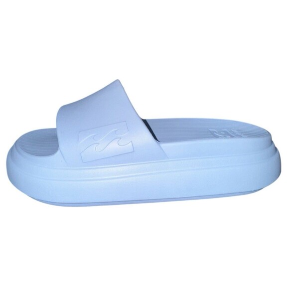 Billabong Blue Platform Slides Size 10 Chunky Cushioned Beach Pool Sandals New - Picture 1 of 8